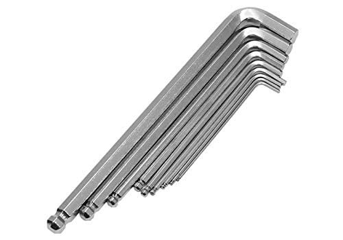 Inditrust 9 pcs XTRA LONG ALLEN KEY SET Ball Point Chrome Vanadium Steel - Image 5
