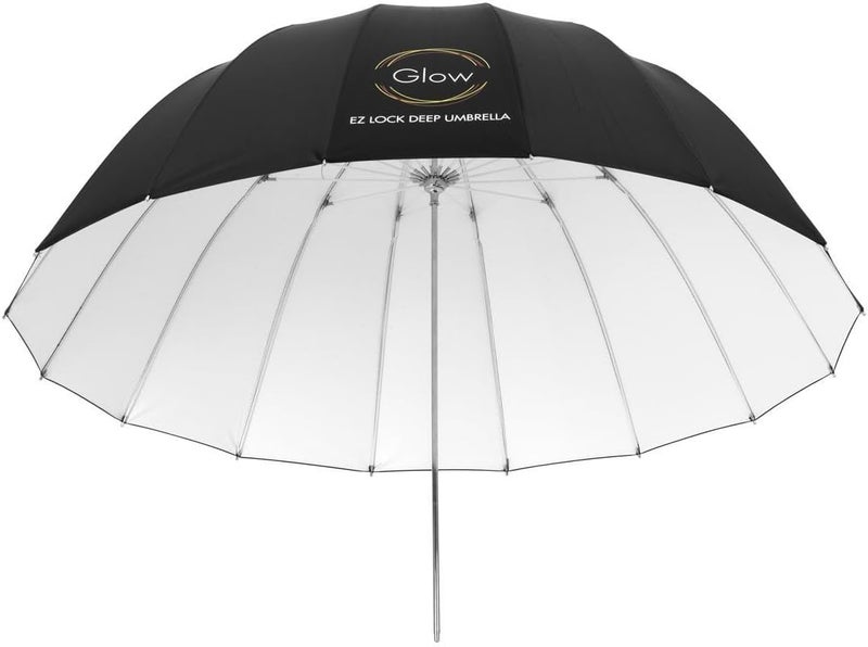 Glow Easy Lock Medium Deep White Fiberglass Umbrella (41") - Image 3