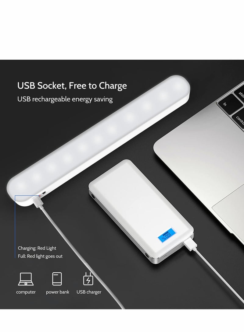 Excefore أضواء تحت الخزانة، أضواء LED للخزانة، إضاءة منضدة، ضوء قابل للشحن دون أسلاك يعمل بالبطارية للمطبخ للسلالم والممرات والمغسلة - Image 4