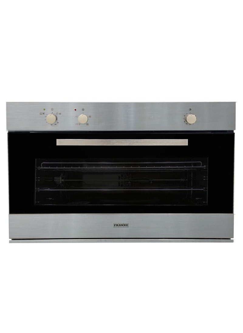 franke Built-in Gas Oven 90 cm Stainless Steel Gas Grill 97 Litres ITALIAN Cooking and Cooling Fan Timer Mechanical Control 116.0634.156  - Image 3