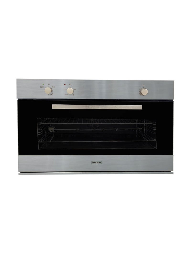 franke Built-in Gas Oven 90 cm Stainless Steel Gas Grill 97 Litres ITALIAN Cooking and Cooling Fan Timer Mechanical Control 116.0634.156  - Image 1