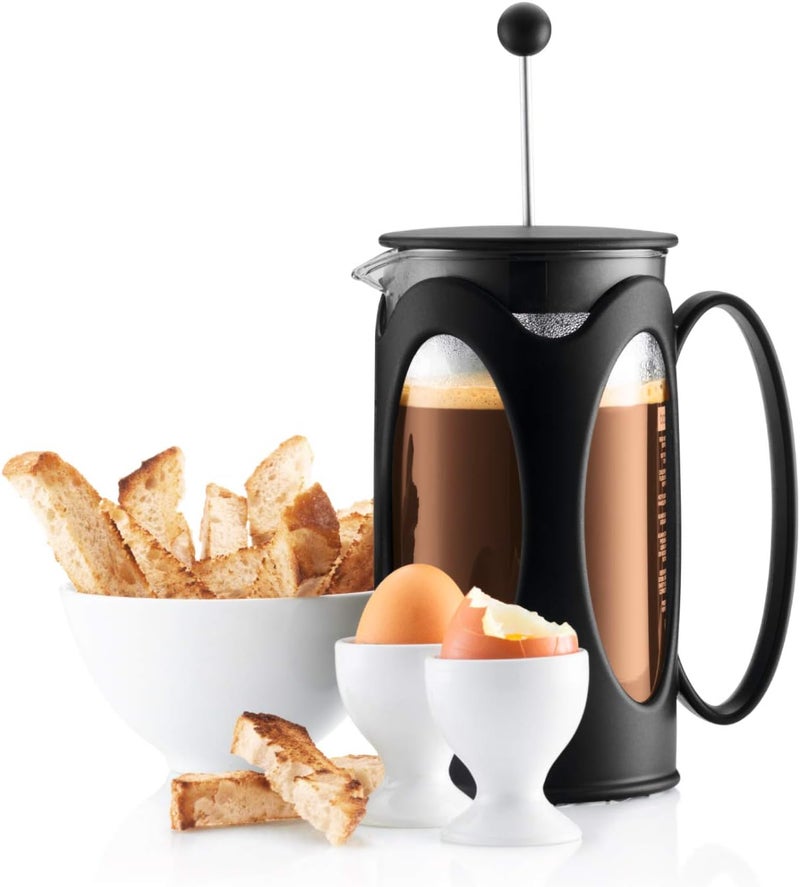 bodum 10682-01 Kenya French Press Coffee Maker, Borosilicate Glass - 3-Cup (0.35 L), Black - Image 2