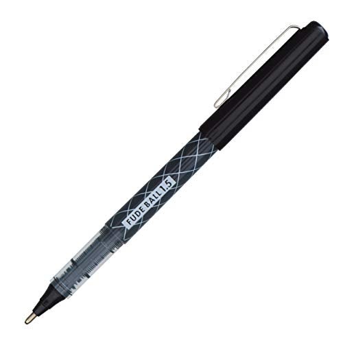 OHTO Fude Ballpoint Pen Extra Bold, 1.5mm, black ink, 5 pens per Pack (Japan import) [Komainu-Dou Original Package] - Image 2