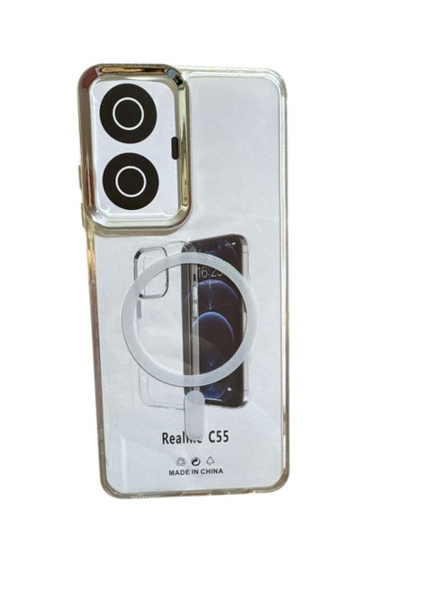 Case For realme c55 Case Crystal Clear [Not Compatible with MagSafe] Soft TPU Gel Case Flexible Silicone Anti-Scratch Transparent TPU Cover - Clear