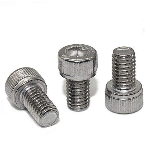 Fullerkreg m3 x 8mm Socket Head Cap Screws, Allen Socket Drive, Din 912, AISI 304 Stainless Steel (18-8), Full Thread, Bright Finish, Machine Thread, Quantity 100 - Image 3