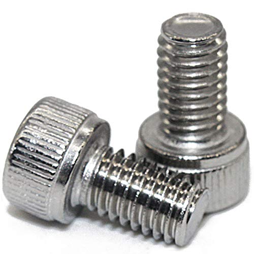 Fullerkreg m3 x 8mm Socket Head Cap Screws, Allen Socket Drive, Din 912, AISI 304 Stainless Steel (18-8), Full Thread, Bright Finish, Machine Thread, Quantity 100 - Image 2