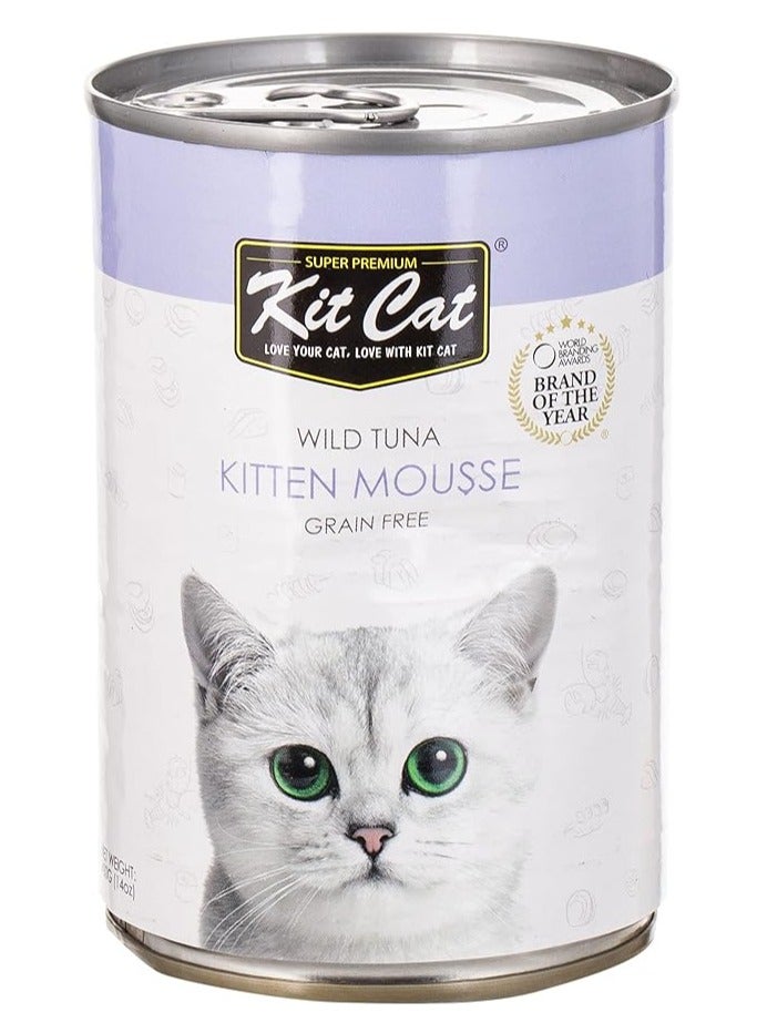 كيت كات طعام قطط رطب بنكهة التونة للقطط الصغيرة بوزن 400 جرام