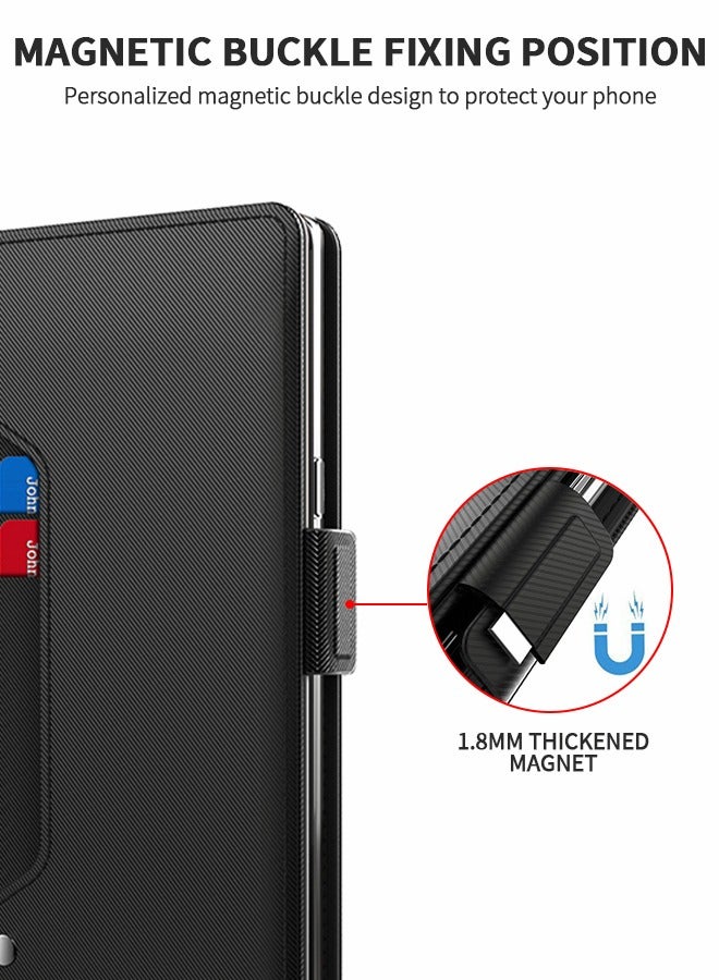 GROIC Compatible with OnePlus 10 Pro 6.7 Inches Wallet Case Leather Flip Cover Card Holder Stand Rotatable Card Clip Phone Cases  - Image 3