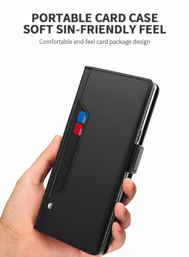 GROIC Compatible with OnePlus 10 Pro 6.7 Inches Wallet Case Leather Flip Cover Card Holder Stand Rotatable Card Clip Phone Cases  - Image 4