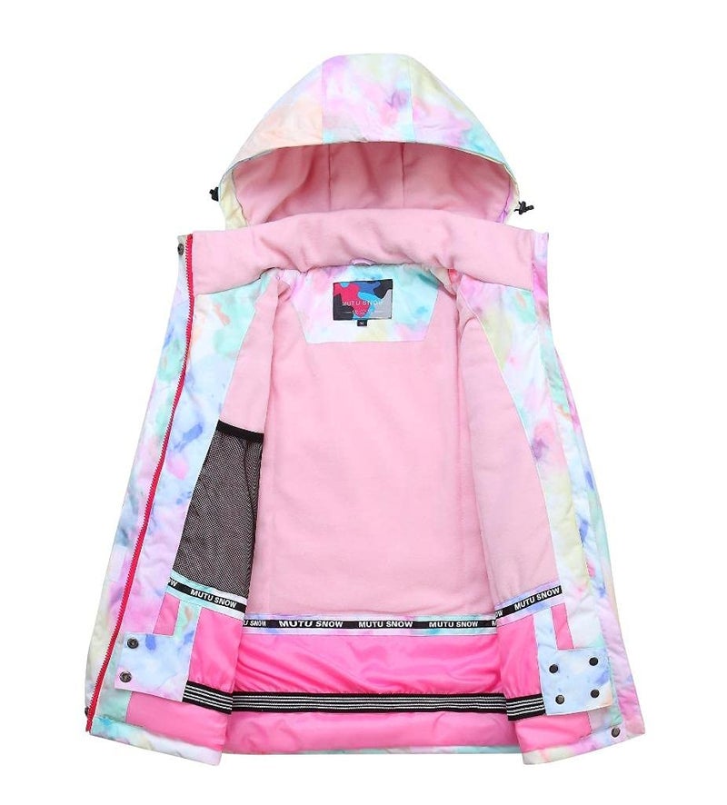 SEARIPE Girls Ski Jacket and Pant Set Winter Warm Snowsuits Kids Toddler Waterproof Outdoor Ski Suit(05SC+Pink-14) - Image 2