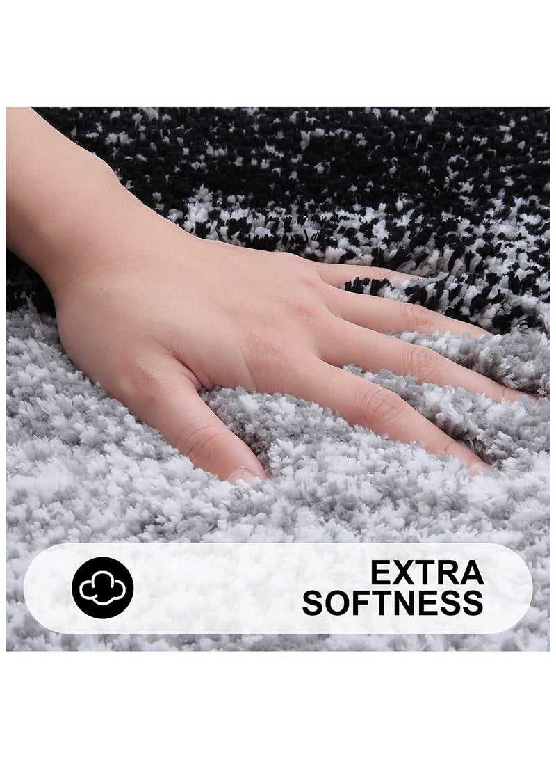 Soofam Bathroom Rug Mat,40x60cm Soft and Absorbent Microfiber Bath Rugs, Non-Slip Shaggy Bath Carpet, Machine Wash Dry, Bath Mats for Bathroom Floor, Tub and Shower - Image 2