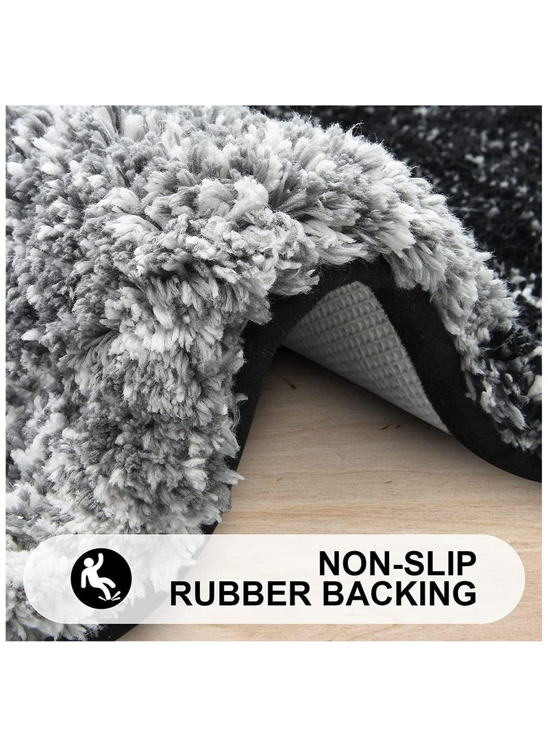 Soofam Bathroom Rug Mat,40x60cm Soft and Absorbent Microfiber Bath Rugs, Non-Slip Shaggy Bath Carpet, Machine Wash Dry, Bath Mats for Bathroom Floor, Tub and Shower - Image 3