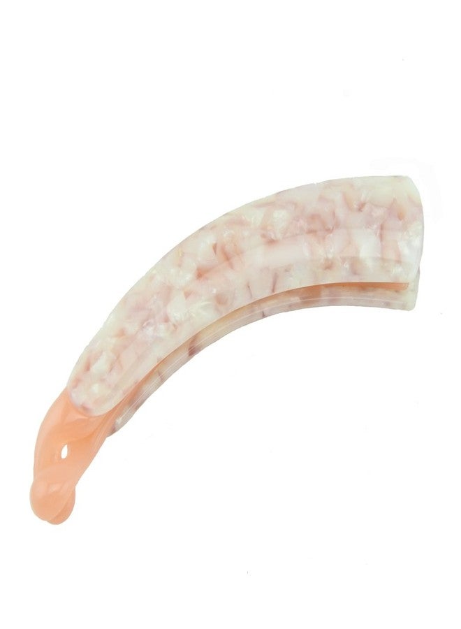 Meilliwish Noble Leopard Banana Hair Clip 1 PCS(H09)(LightPink) - Image 2