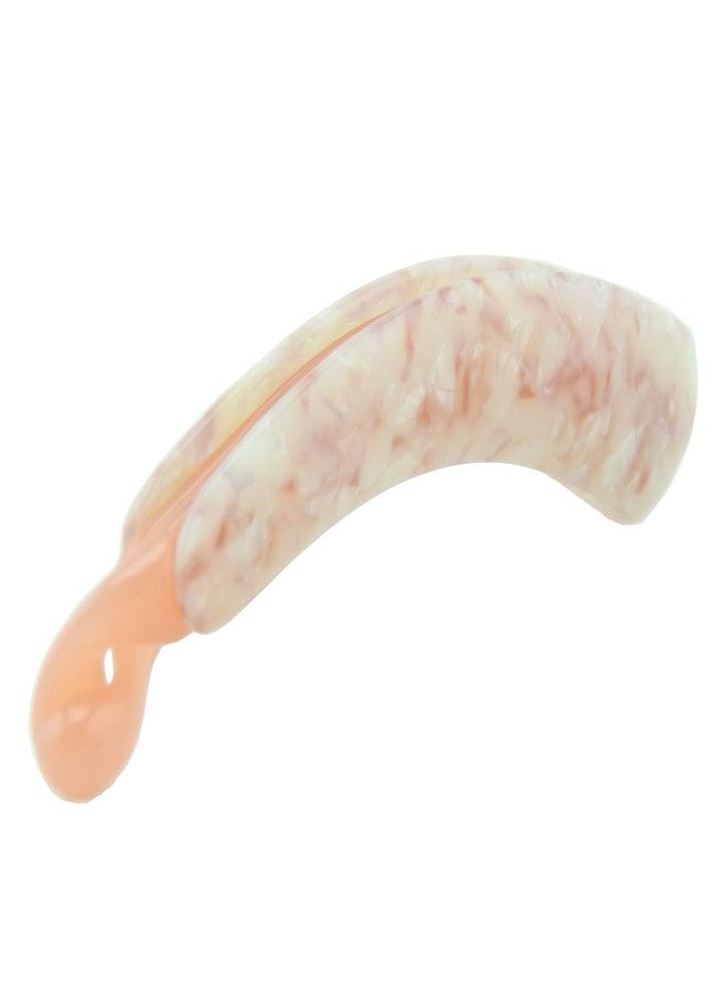 Meilliwish Noble Leopard Banana Hair Clip 1 PCS(H09)(LightPink) - Image 1