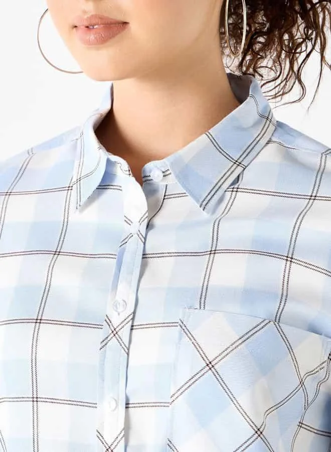Lee Cooper Lee Cooper Checked Shirt with Long Sleeves and Pocket