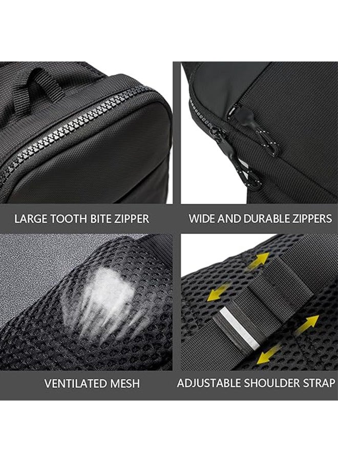 Men's And Women's Mini Shoulder Bags, Small Messenger Bags, Fashionable Casual Waterproof Mobile Phone Chest Bags Men's Small Messenger Bags, Canvas Messenger Bags, Messenger Bags, Men's Side Bags, Single Shoulder Wallets - Image 5