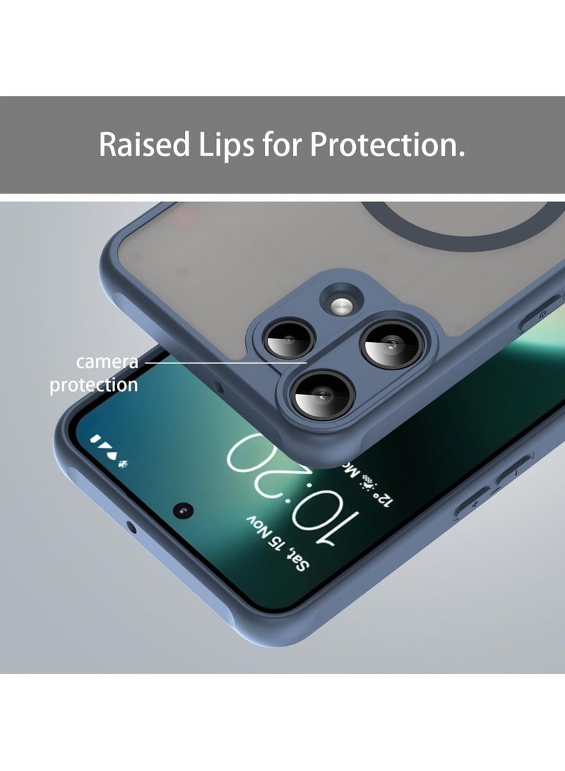 Magnetic Case Compatible with Nothing Phone (3a) Lite Skin-friendly matte semi-transparent case Shock-resistant protective back cover For Nothing Phone 3a Lite - Image 3