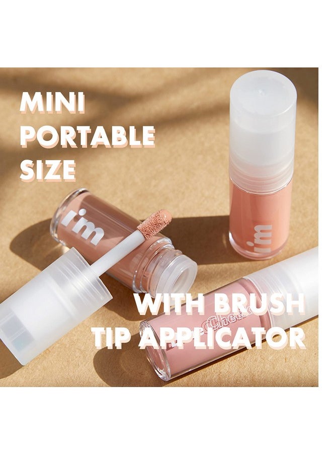 I'M MEME - Blush Bare Cheek Liquid ; Lightweight With Sheer Pigmentation Natural Coral Finish Portable 001 Bouncy Orange 0.10 Oz - Image 1