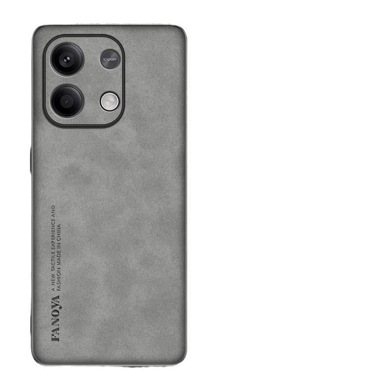Leather Texture Protective Case for Redmi Note 13 with Shockproof and Drop Protection plus Shockproof plus Anti-Fingerprint plus Scratch Resistant in Navy Blue - Image 5