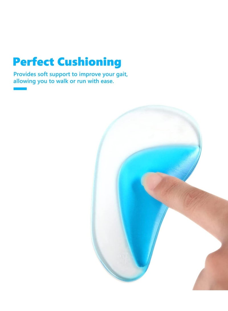 SYOSI Arch Support Shoe Insoles for Flat Feet, Gel Inserts Plantar Fasciitis, Adhesive Pad Feet Relieve Pressure and Pain Women Men 3 Pairs - Image 4