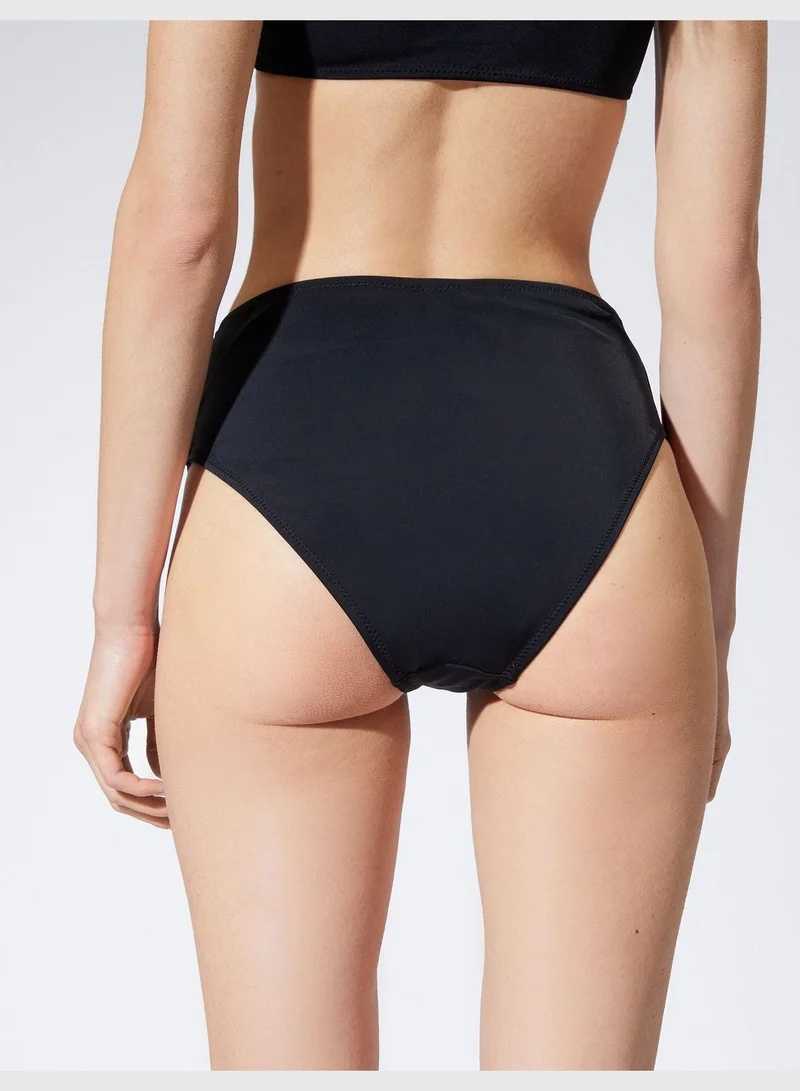 KOTON Basic High Waist Bikini Bottom