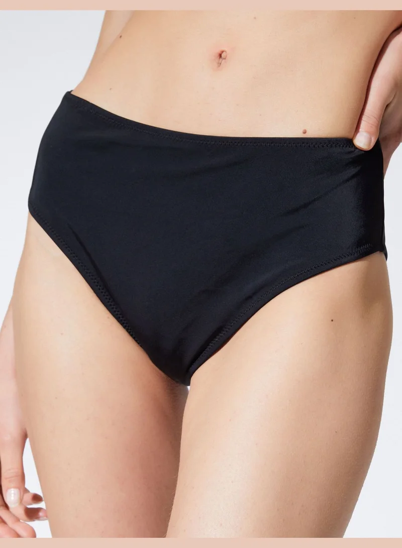 KOTON Basic High Waist Bikini Bottom