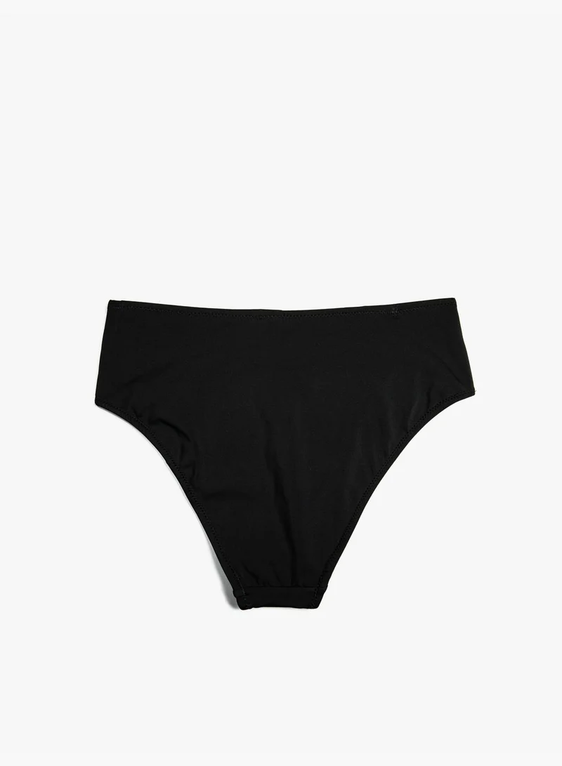 KOTON Basic High Waist Bikini Bottom