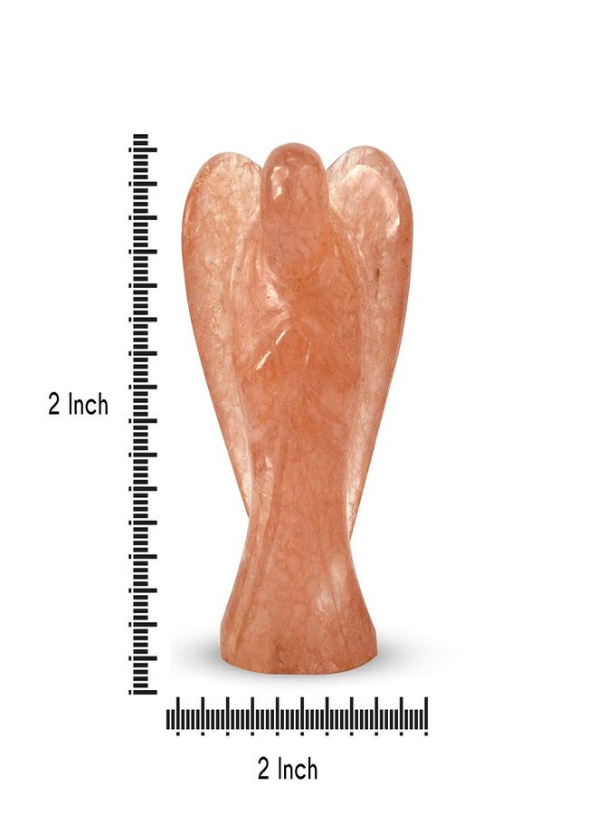 Crystu Natural Carnelian Angel Crystal Stone Angel Size 5 cm (2 inch). Charged by Reiki Grand Master & Vastu Expert - Image 4