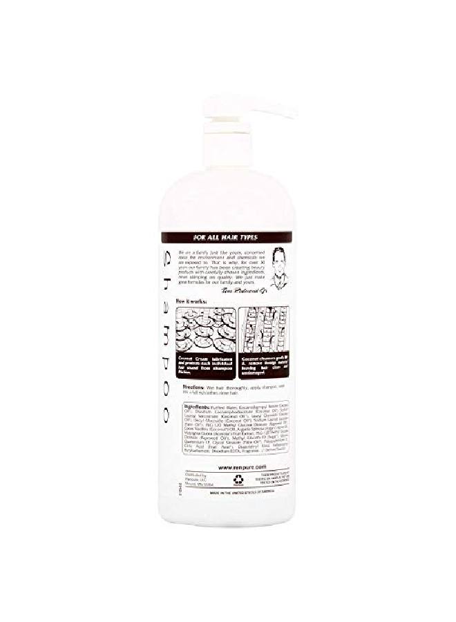 Renpure Coconut Cream Nourishing Shampoo 32 Ounces - Image 3