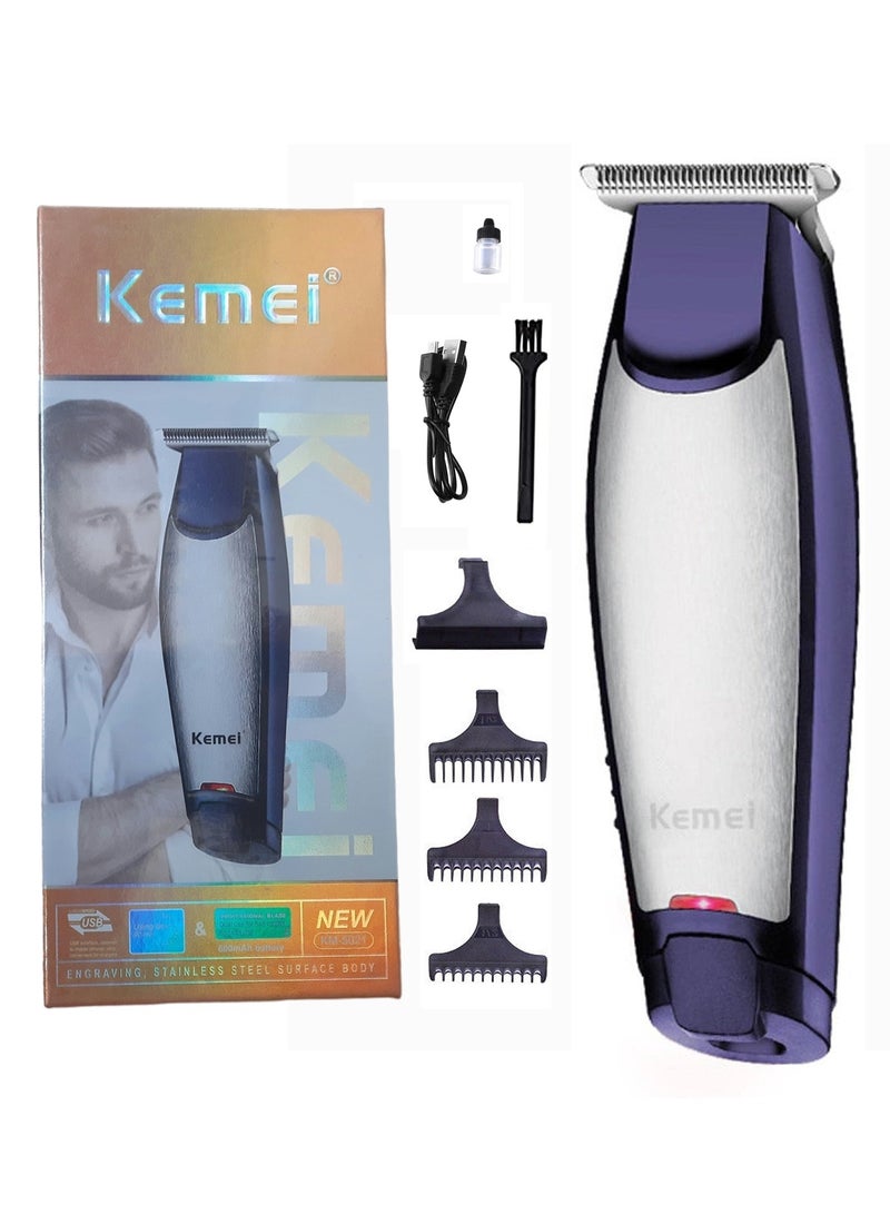 Kemei KM-5021 Professional Hair Clipper is the most popular shaver for beard with 3 trimming combs Multi - Image 1