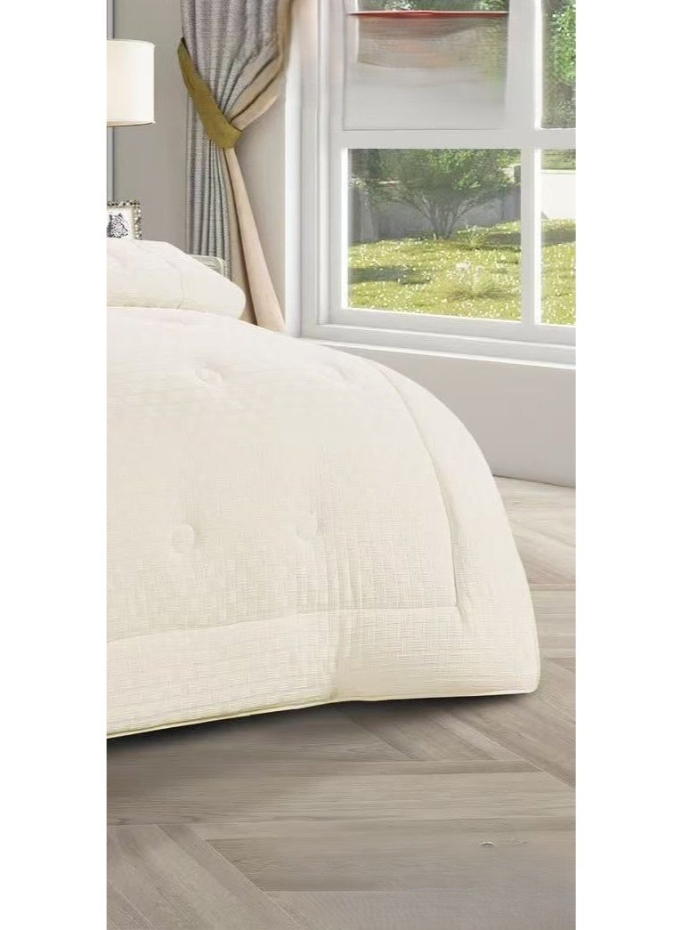 لوفيرا طقم مفرش نفرين ملكي لحاف قماش متين وناعم ونقشة عصرية 8 قطع مقاس 240*260 سم - Image 4