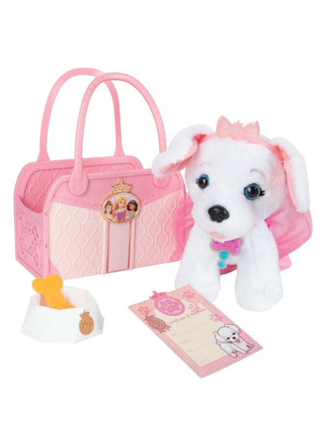 Disney Princess Style Collection My Trendy Puppy & Tote Carrier with Accessories | Plush Puppy | Realistic Play | Pretend Play | Soft Toy Gift for Girls - Image 1