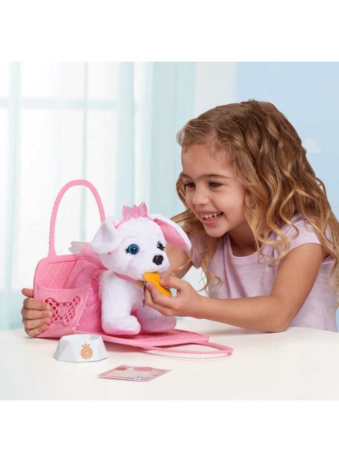 Disney Princess Style Collection My Trendy Puppy & Tote Carrier with Accessories | Plush Puppy | Realistic Play | Pretend Play | Soft Toy Gift for Girls - Image 2