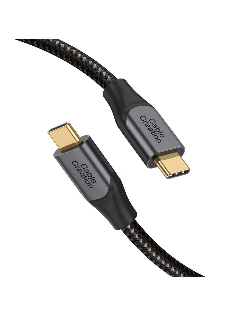 CableCreation Usb C Cable 3 Meter 100w 20v/5a Durable Usb C to C Cable Braided Fast Charging Cable 480mbps Data Cable for Iphone 15 and 15pro 10ft Gray - Image 1