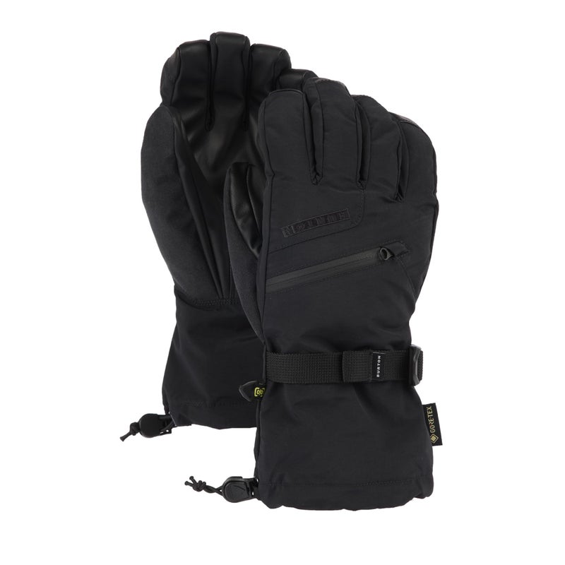 Burton Menâ€™s Gore-TEX Insulated Gloves â€“ Waterproof Winter Snowboard Gloves, True Black, Medium - Image 1