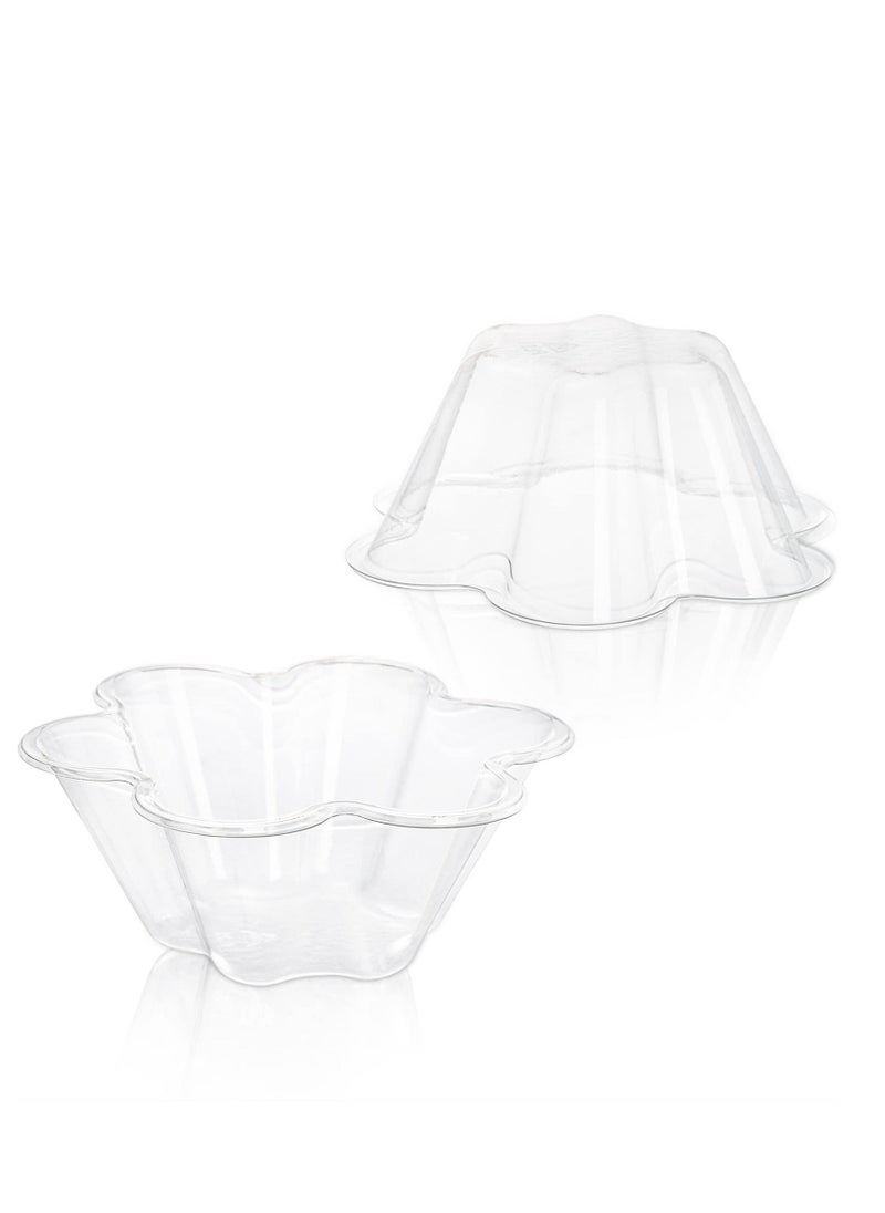 Generic Plastic Ice Cream Bowls 100 Pack Disposable Dessert Serving Bowl for Sundae Chocolate Desserts Appetizers Dessert Shot Glasses  - Image 2