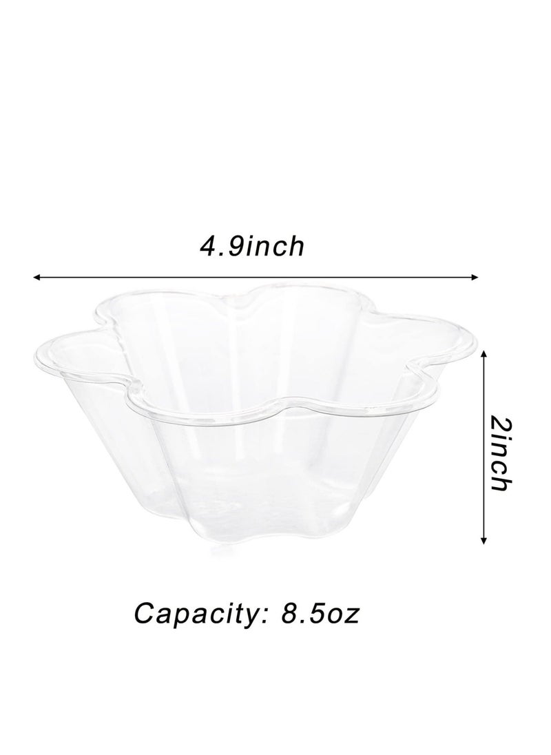 Generic Plastic Ice Cream Bowls 100 Pack Disposable Dessert Serving Bowl for Sundae Chocolate Desserts Appetizers Dessert Shot Glasses  - Image 5