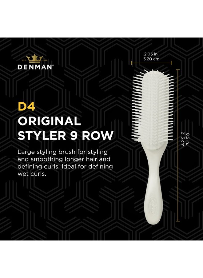 DENMAN - D4 9Row Styler Pearl/White Pins - Image 1