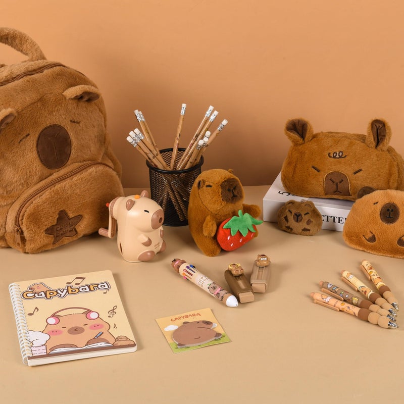Ulema 28Pcs Cute Capybara Gifts with Capybara Animals and Stationery set for Birthdays Gifts Back to School Classroom Rewards for Womens or Others. - Image 5