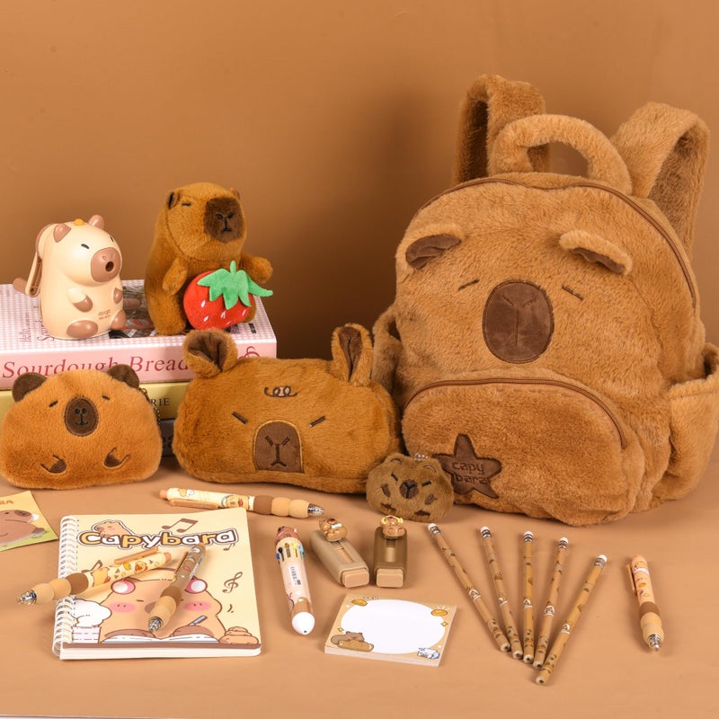 Ulema 28Pcs Cute Capybara Gifts with Capybara Animals and Stationery set for Birthdays Gifts Back to School Classroom Rewards for Womens or Others. - Image 4