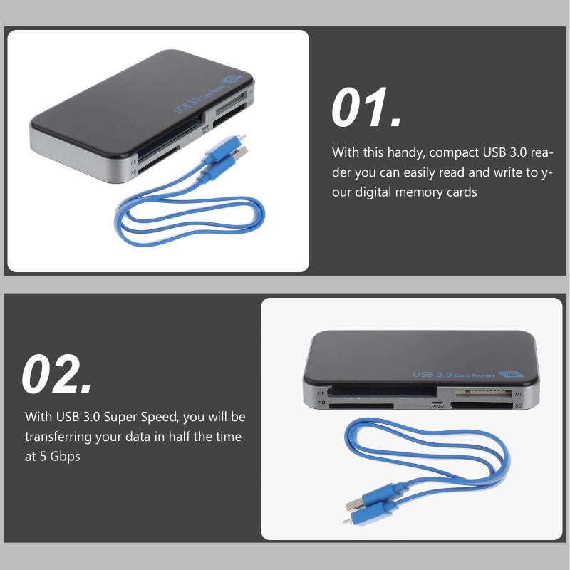 USB 3.0 Compact Flash Multi Reader Adapter - Image 3