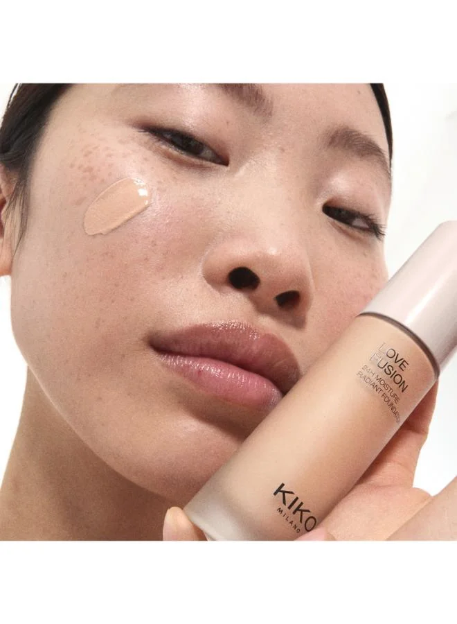Kiko Milano NEUTRAL ROSE LOVE FUSION 24H MOISTURE RADIANT FOUNDATION for Women | Best Price UAE