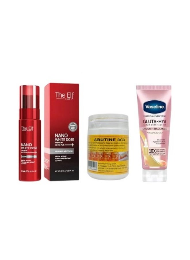 Thai whitening set for whitening the body and skin