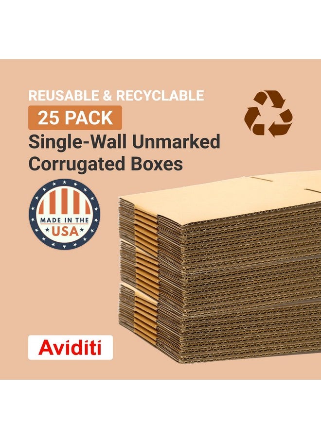 Aviditi - 16 X 9 X 3 Corrugated Cardboard Boxes Long 16L X 9W X 3H Pack Of 25 Shipping Packaging Moving Storage Box For Home Or Business Strong Wholesale Bulk Boxes - Image 1