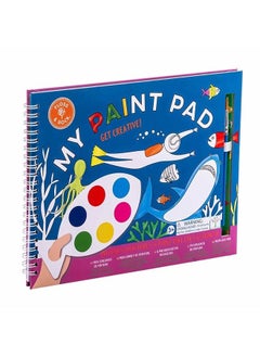 Floss & Rock Deep Sea My Painting Pad | Water Painting Activity Book for Kids | Mess-Free Reusable Pages with Brush | Creative Ocean-Themed Art Fun for Ages 3+  - Image 4