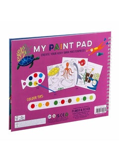 Floss & Rock Deep Sea My Painting Pad | Water Painting Activity Book for Kids | Mess-Free Reusable Pages with Brush | Creative Ocean-Themed Art Fun for Ages 3+  - Image 3
