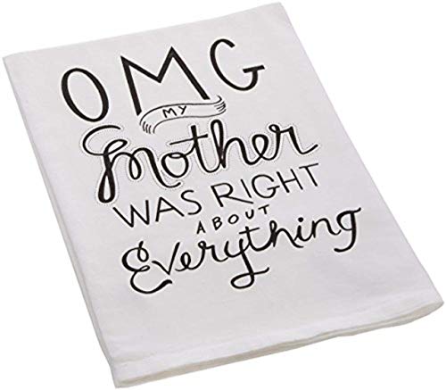 Primitives by Kathy Boho Cotton Kitchen Towel Set - Funny Sayings, Housewarming Gift, Fall Decor, 28"x28" - Image 3