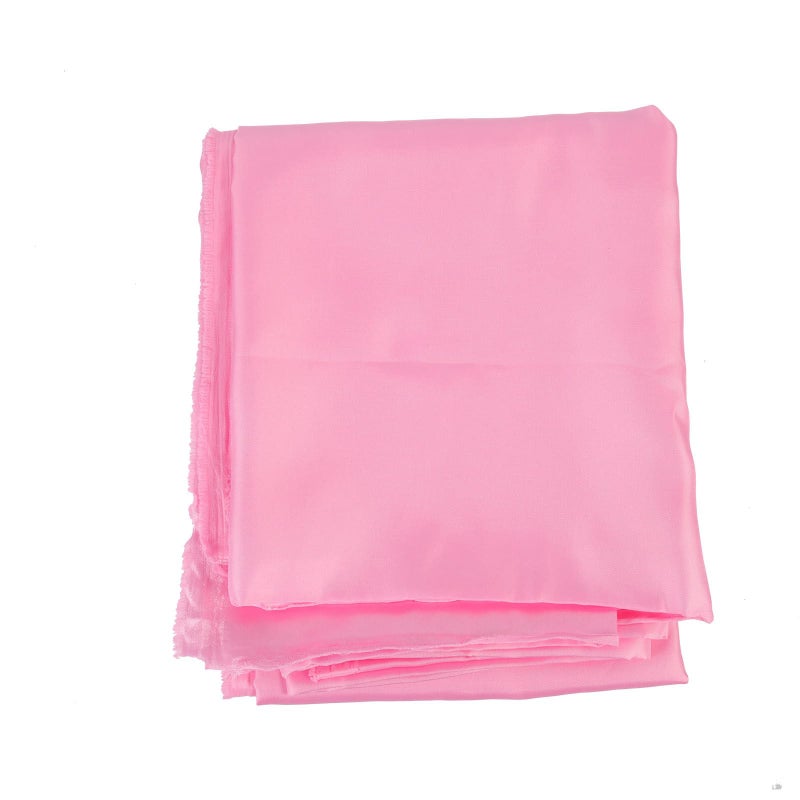 Pink Satin Fabric Polyester Cloth 2 Meters For DIY Dress Sewing And Craft Material - Image 2