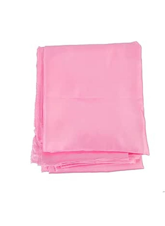 Pink Satin Fabric Polyester Cloth 2 Meters For DIY Dress Sewing And Craft Material - Image 1