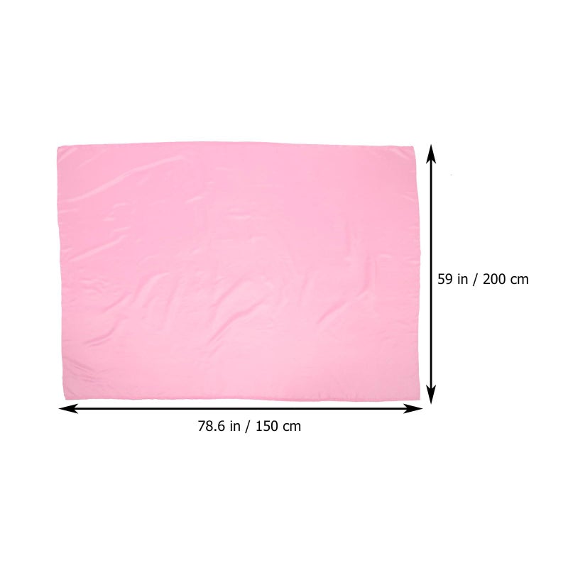 Pink Satin Fabric Polyester Cloth 2 Meters For DIY Dress Sewing And Craft Material - Image 3